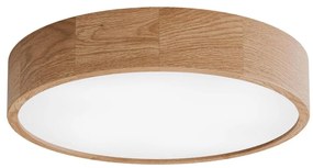 Plafonieră CLEO cu senzor, 4xE27/24W/230V, Ø 47,5 cm, stejar