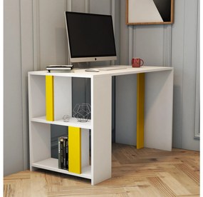 Masă PC Limba (Alb + Galben). 1088797