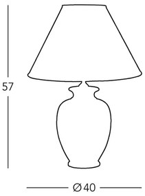 Lampă de masă GIARDINO 1xE27/100W/230V bej Kolarz 0014.74.4
