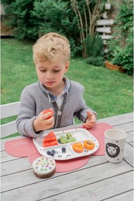 Suport din silicon pentru masă Kindsgut Cloud, 49 x 27 cm, roz închis