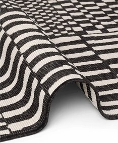 Covor pentru exterior și interior negru/crem 160x230 cm Haringey Barkham – Ted Baker