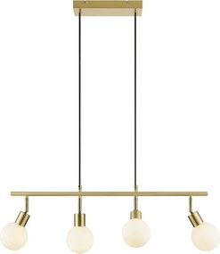 Brilliant - Lustră suspendată pe cablu JORGE 4xG9/10W/230V, alamă