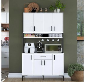 Set dulapuri bucătărie Jenaretta 27 (alb + negru). 1107094