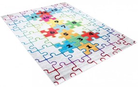 Covor pentru copii cu un motiv colorat de puzzle Lăţime: 120 cm | Lungime: 170 cm