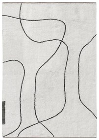 Covor fildeș lavabil din bumbac 140x200 cm Shadow – Mette Ditmer Denmark