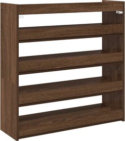 vidaXL Pantofar, Stejar maro, 80x25x81 cm, lemn prelucrat
