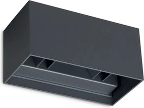 Aplica LED exterior ambientala IP54 ATOM AP D20 ANTRACITE 4000K