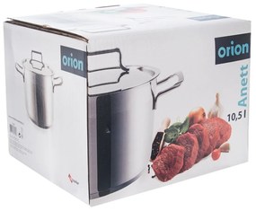 Oală din oțel inoxidabil cu capac Orion Anett 10,5l, 10,5 l