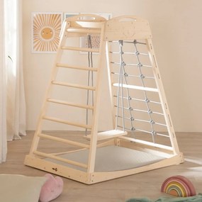 Saltea de joacă pentru copii bej 78x100 cm Greyish gesteppt – Roba