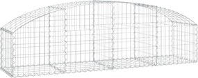 vidaXL Coș gabion arcuit, 200x50x40/60 cm, fier galvanizat
