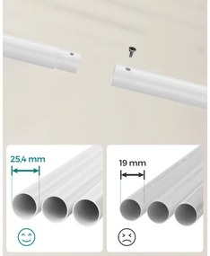 Cuier mobil de podea LINEA, alb