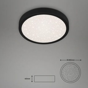 Plafonieră LED RUNA LED/18W/230V neagră Briloner 3048-015