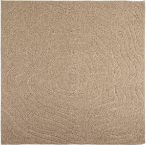 vidaXL Covoare de zonă Moiré Pătrat AGIRA natural 120 x 120 cm