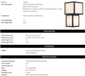 Aplica de perete LUX design deosebit Serchio