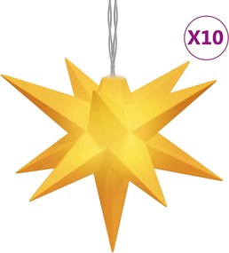 vidaXL Lumină de Crăciun 10 LED-uri galben 10 cm