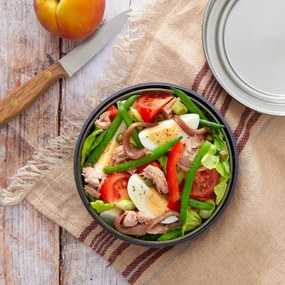 Cutie pentru pranz cupa din sticla Black+Blum GR-LB-L015, 0,75 L, Fara BPA, Gri inchis