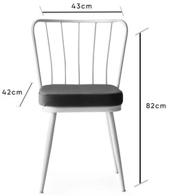 Set scaune (4 bucati) Yıldız - 962 V4