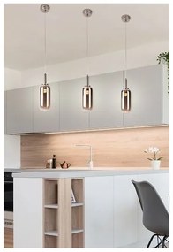 Lustră LED pe cablu FIUGGI LED/6W/230V gri