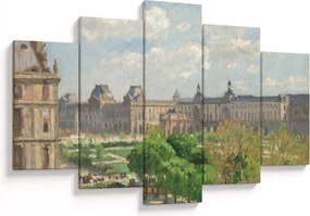Tablou - Camille Pissarro, Place du Carrousel, Paris, reproducere (150x105 cm)