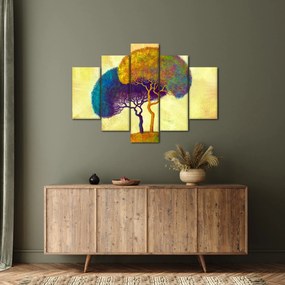 Tablou - Copaci în deal (150x105 cm)