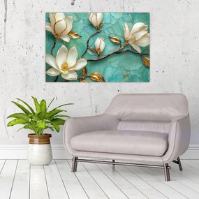 Tablou - Magnolii 3D (90x60 cm)