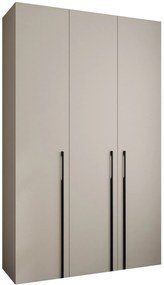 Dulap de haine 150 cm Carmela 40-3 (Cașmir + Negru). 1126611