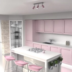 Spot PRESTON 3xGU10/40W/230V roz