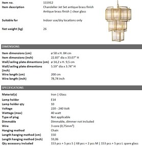 Candelabru design LUX Jet Set, alama antic