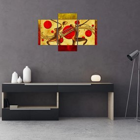 Tablou abstract cu două femei (90x60 cm)