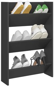 Pantofar de perete, gri, 60x18x90 cm, PAL Gri, 60 x 18 x 90 cm, 1, 60 x 18 x 90 cm, 1