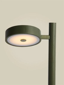Lampa de masa LED din lemn de frasin verde Okinawa