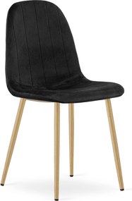 Scaun de masa PADVA VELVET, neagra