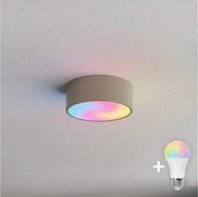 BRILAGI-LED CLARE — corp de iluminat de tavan pentru baie, RGBW, reglabil, 1xE27/12W/230V, IP54, Wi‑Fi, bej