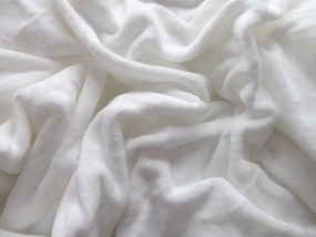 Set Lenjerie cocolino PURRSLEEP bej + Cearsaf Cocolino microplus cu elastic SOFT 180x200 cm alb, pat dublu