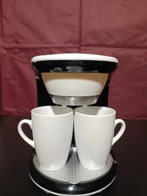 La mâna a doua: Cafetiera First Austria FA-5453-2, 450W, 2 cesti, Filtru detasabil, Alb
