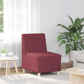 vidaXL Canapea Scaun fără brațe, roșu vin, 55 cm, material textil