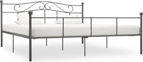 vidaXL Cadru de pat, gri, 180 x 200 cm, metal
