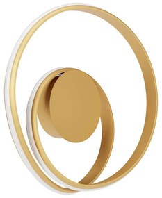 Redo 01-4355 - Aplica de perete TORSION, LED dimabilă, 30W/230V, aurie