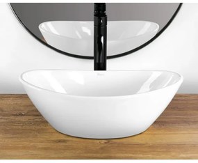 REA-U6802 - Lavoar pentru blat KATE 27x45 cm, ceramică/alb lucios