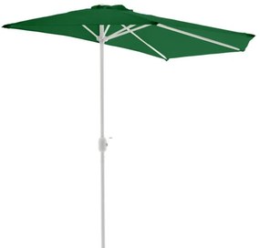 Umbrelă de grădină semicirculară - verde - 2.7m
