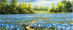 Tablou - Drum de câmp, pictură în ulei (120x50 cm)