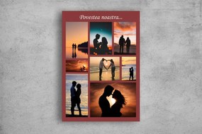 Tablou Canvas Personalizat - Povestea noastra (8 fotografii)