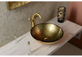 Baterie în culoarea bronzului pentru chiuvetă înaltă Antea – Sapho