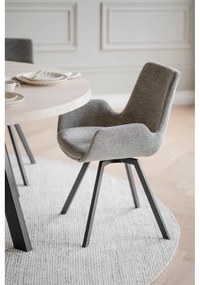 Set de scaune de sufragerie gri 2 buc. tapițat Norwell – Rowico