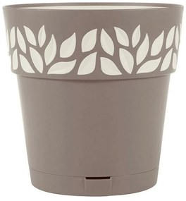 Ghiveci cu auto-udare cloe maro plastic (19 x 19 x 19 cm)