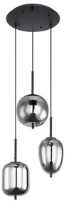 Globo 15345-3 - Lustră pe cablu BLACKY 3xE14/40W/230V
