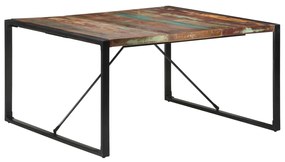 vidaXL Masă de bucătărie, 140x140x75 cm, lemn masiv reciclat