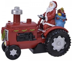 Decoratiune luminoasa Tractor, Lumineo, 7 LED-uri, 19x15 cm, multicolor