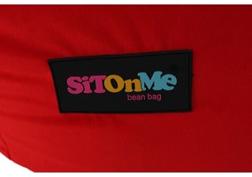 Fotoliu tip sac, material textil roşu, TRIKALO