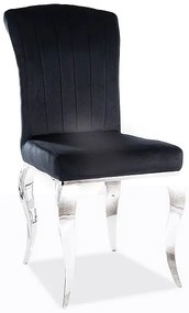 Scaun de bucaterie Prince Velvet, negru